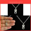 Geometric Alloy Pendant Necklace With Cross Chain For Women And Creative Jewelry Enthusiasts