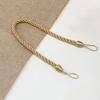 1Pair Handmade Weave Curtain Tieback Gold Curtain Holder Clip Buckle Rope Home Decorative Room Accessories Curtain Tie Backs