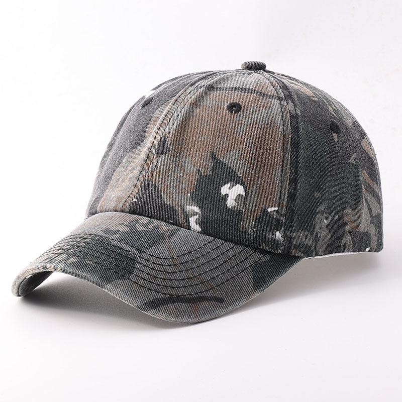 New camouflage baseball cap bionic field travel outdoor mountaineering visor couple graffiti soft top hat