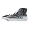 Li Ning Wave Canvas Hi Comfortable Slip Resistant Abrasion Resistant High top Skateboard Shoes Men's Black AECR011-2