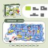 Kids Christmas Puzzles Electric Rail Car Creative Games DIY Assembling Scene Map Rail Train Children Toys Fun Christmas Gifts
