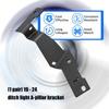 Long Lasting Reinforced Frame Tool Free Quick Mount Engine Cover Light Holders Hood Hinge Ditch Bracket For 2500 3500