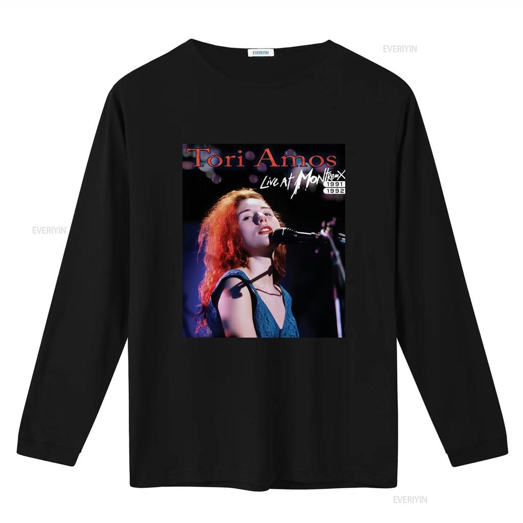 Tori Amos Live At Montreux 1991 1992 T Shirt Stylish Black Size S M L XL Vintage Washed Versatile Soft Unisex Breathable