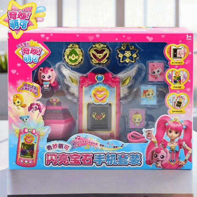 Original Catch Teenieping Sparkling Gem Series Mobile Phone Set Toy Talking Cute Capable Producing Sound Scene Gift