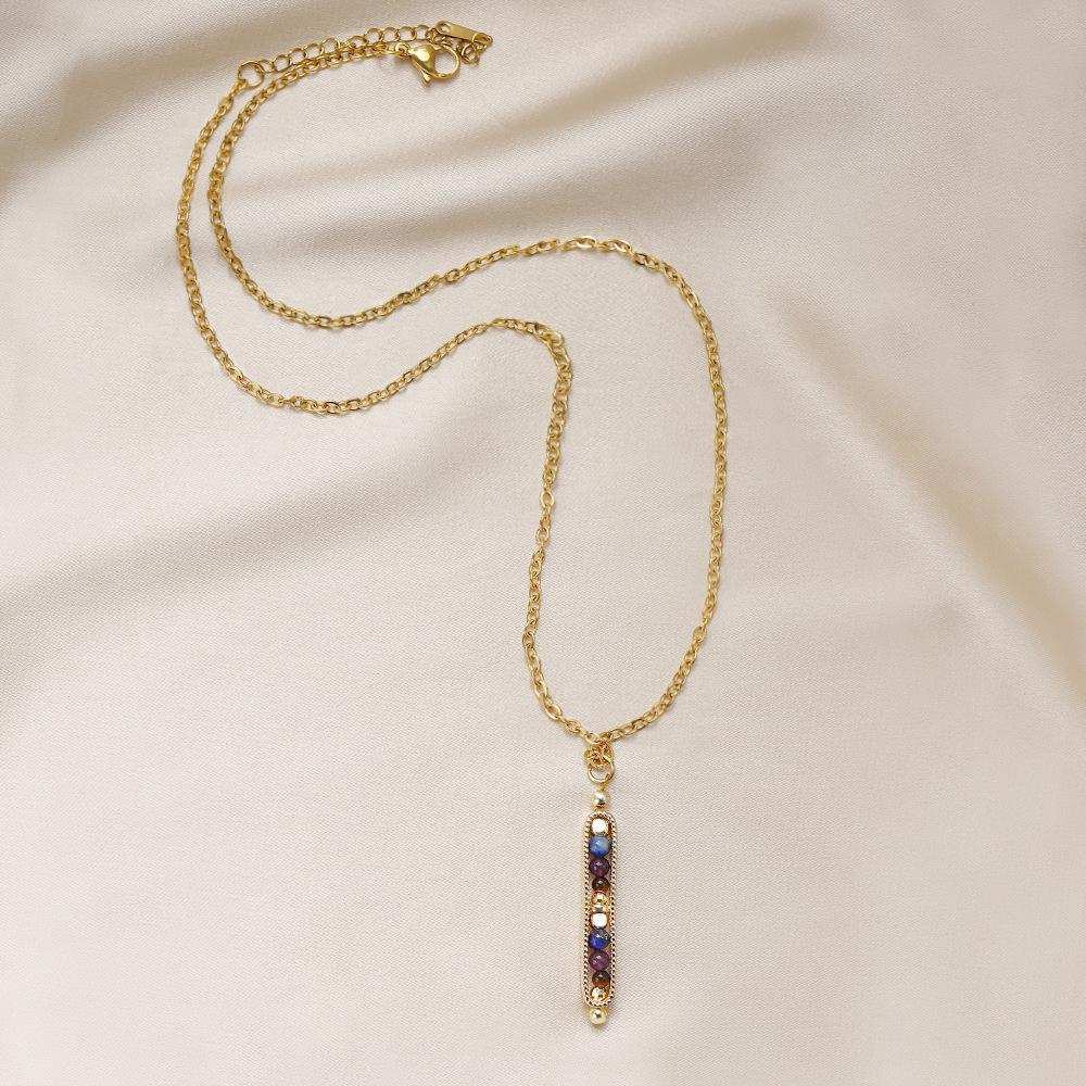 Exquisite Guardian And Balance Necklace Crystal, Black Tourmaline, Clear Quartz, Smoky Quartz, Hematite, Suitable For Her, Sister, Daughter Gift