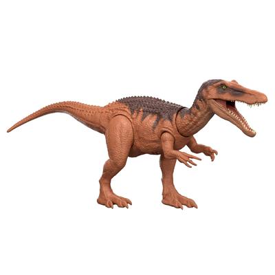 Mattel Jurassic World Action Roaring Dinosaur Approximately 32cm Ages 4 and JGC79 Figure Baryonyx, Kids' Toy, Moving, Large, Long, Up, Brown,