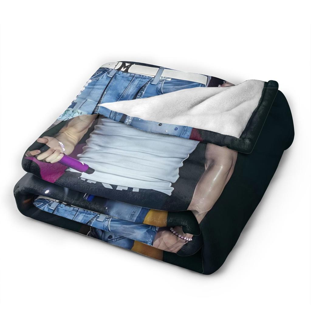 Warm Soft BlanketsKids Adult Decorative Omar Courtz Singer Throw Blanket  Flannel Bedspread For Couch Chair Print Sofa Bed Cover