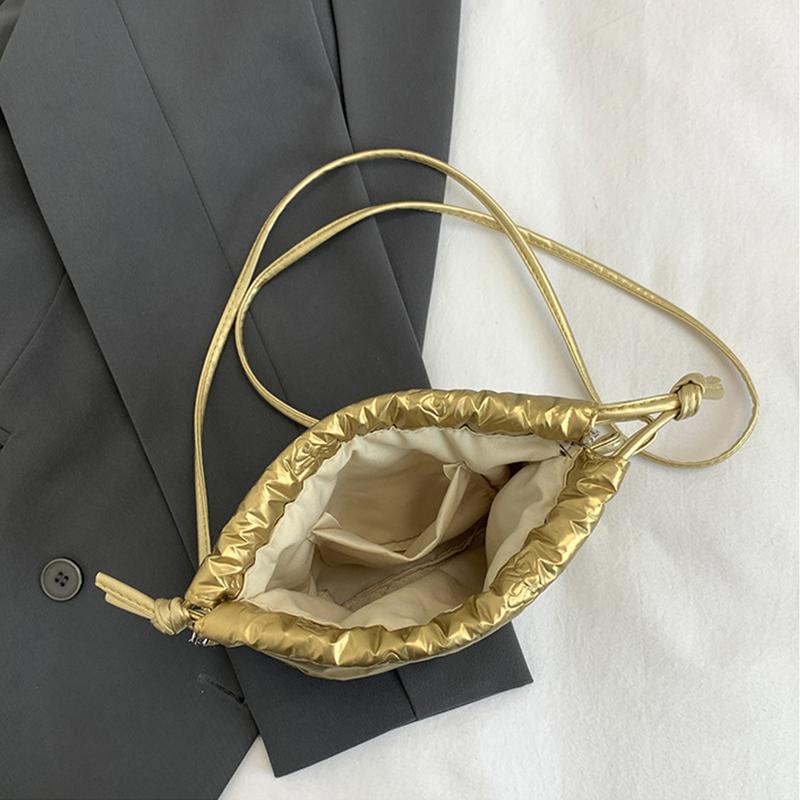 Fashion Butterfly Mini Crossbody Bags Drawstring Pu Leather Bucket Shoulder Bags Ladies Leisure Small Phone Handbags AVE