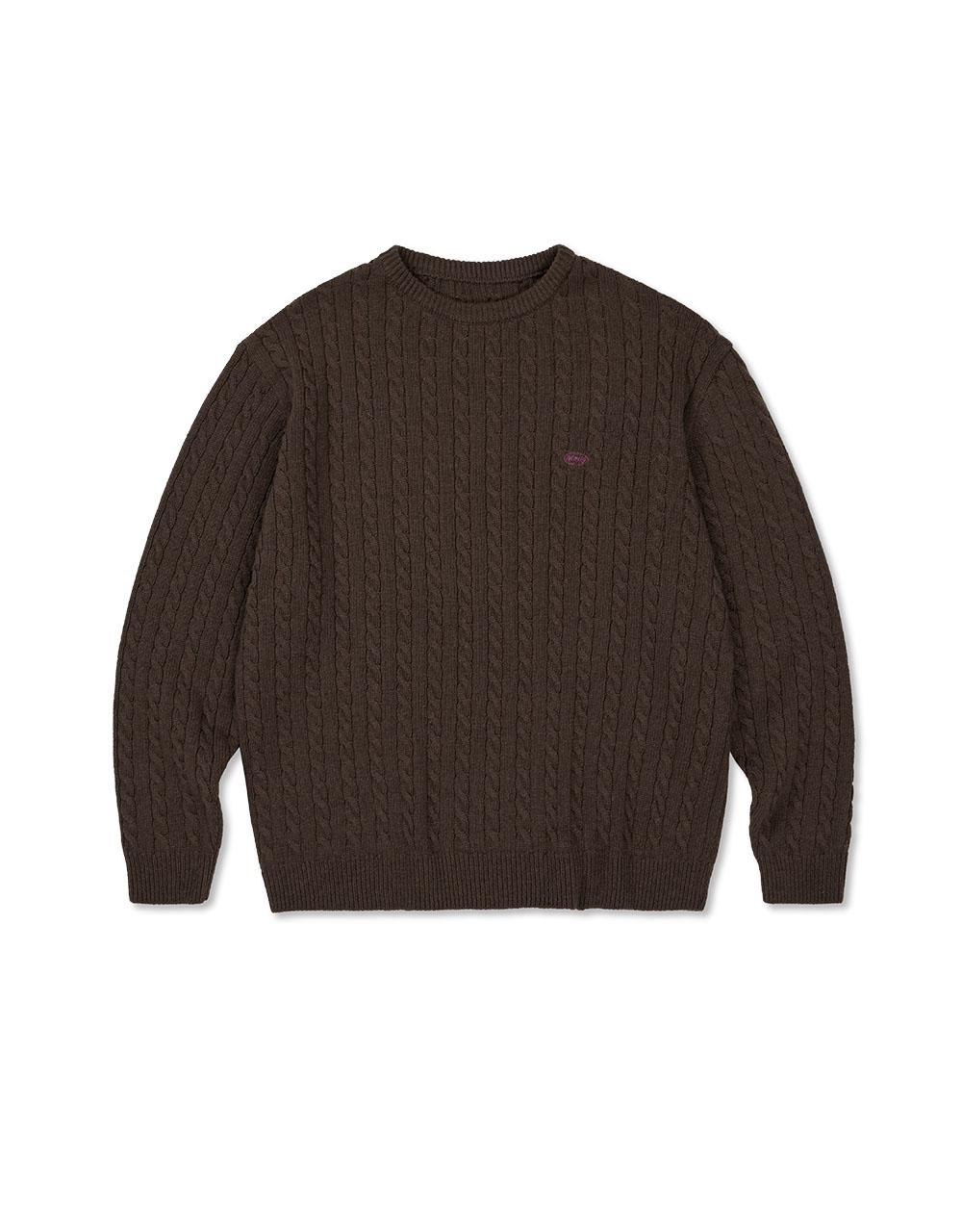 Mmlg [Mmlg] Cable Knit (Brown) Brown/L