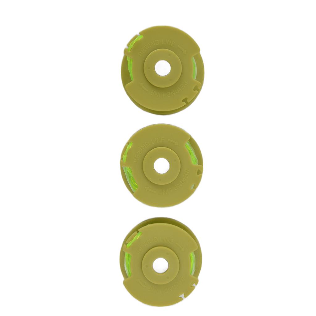 3Pcs Replacement Trimmer Line Spool Fit for Ryobi 0.08in 18V 24V 40V String Trimmer Parts