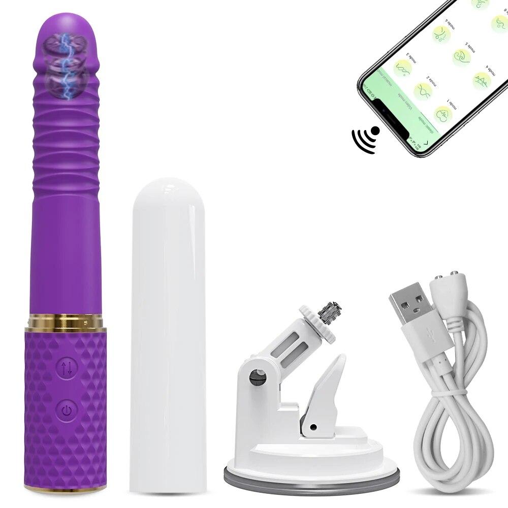 Sex Machine Telescopic Dildo Vibrator Automatic Up Down Massager G Spot Thrusting Retractable Vaginal Toy Female Masturbation