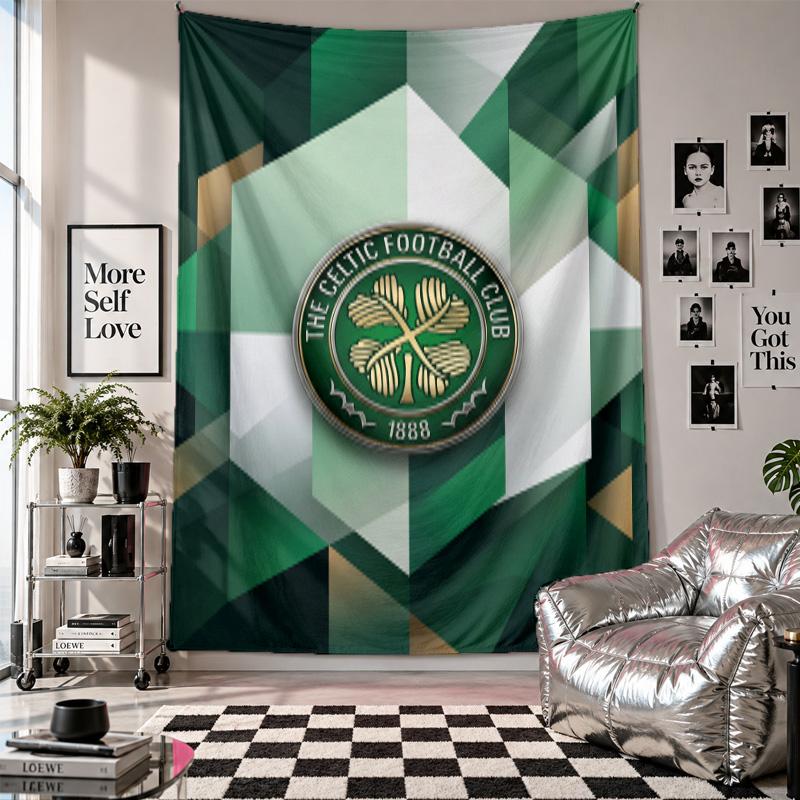 Celtic FC Wall Tapestry Home Decor Wall Hanging Cloth for Bedroom Living Room Background