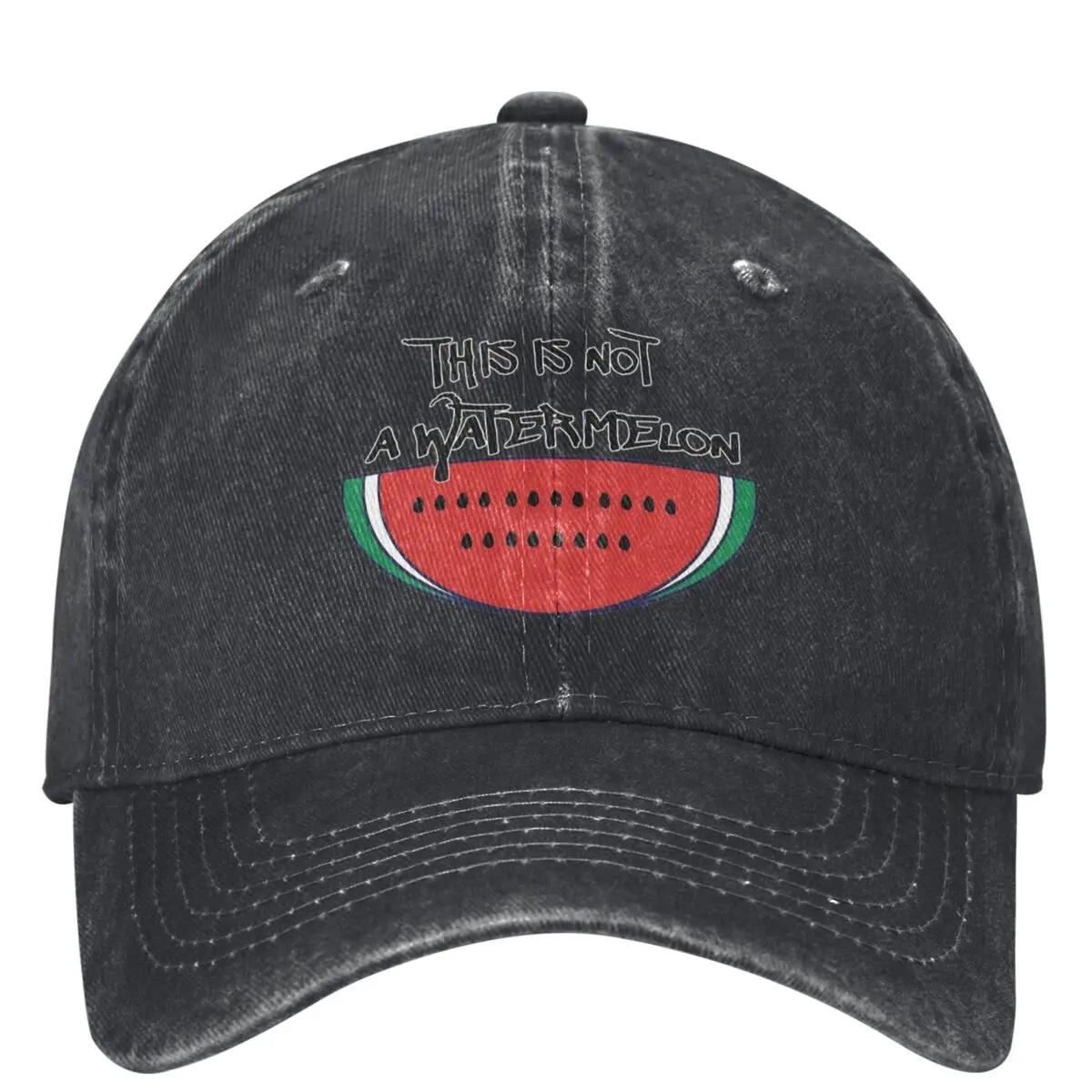 

This Is Not A Watermelon Baseball Cap For Unisex Women Fashion Casual Hippe Hats High Quality Sun protection Kpop Rock Baseball Cap One Size