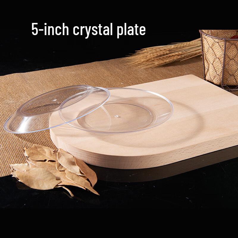 5-inch Clear Round Disposable Plastic Plates