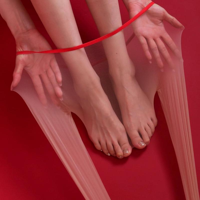 

8mm Super Narrow Band Low Waist Seamless Crotch Pantyhose 1D Ultra Thin Transparent Velvet Tights Females Sexy Foot Formd Medias One Size