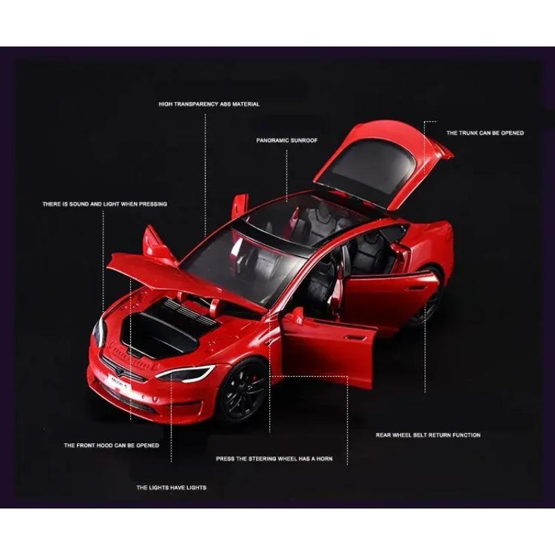 1/24 Tesla ΜΟΝΤΕΛΟ Y Κράμα Μοντέλο αυτοκινήτου Χυτό μέταλλο Παιχνίδι όχημα Μοντέλο αυτοκινήτου Προσομοίωση Συλλογή Ήχος Φως Παιδικό παιχνίδι Δώρο