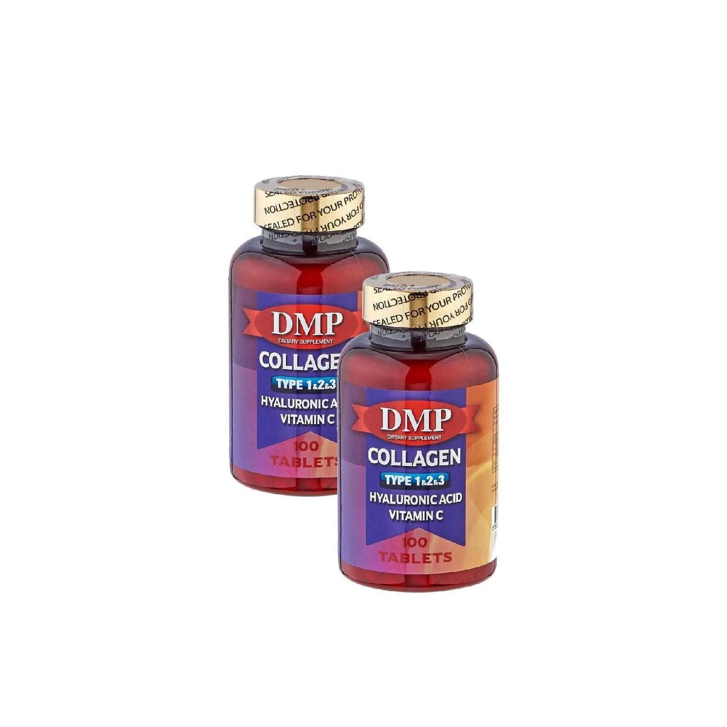 

Collagen Type 1-2-3 Hyaluronic Acid Vitamin C 2 Boxes 100 100 Collagen