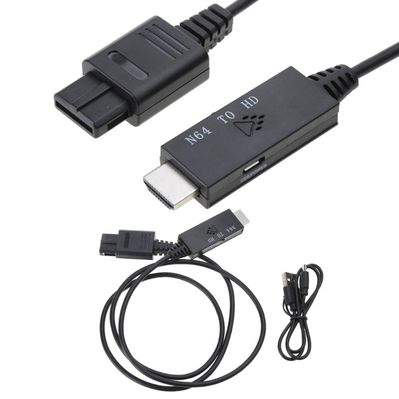 Game Adapter Cord Wire Line N64 Male to HDMI-compatible Male Converter Adapter for SNES/NGC/SFC/N64 720P 1080P Adapter