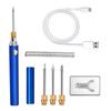 Comfortable Wooden Handle Soldering Iron Featuring Four Gear Temperature Control USB Charging Rapid Heating Lightweight Design
