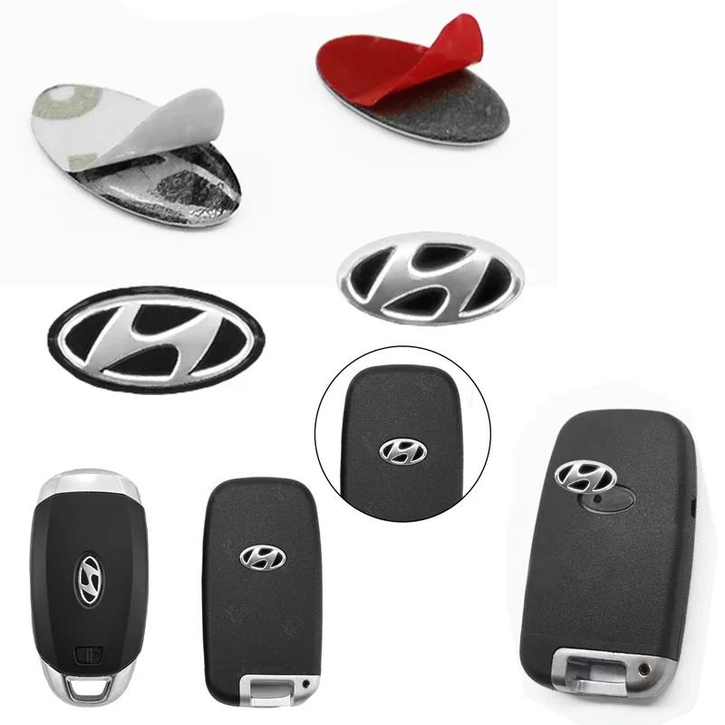 For Hyundai Creta Santa Kona Genesis Equus Coupe Elantra Car Logo Remote Control Key Badge Sticker Auto Emblem Decal Accessories XX42