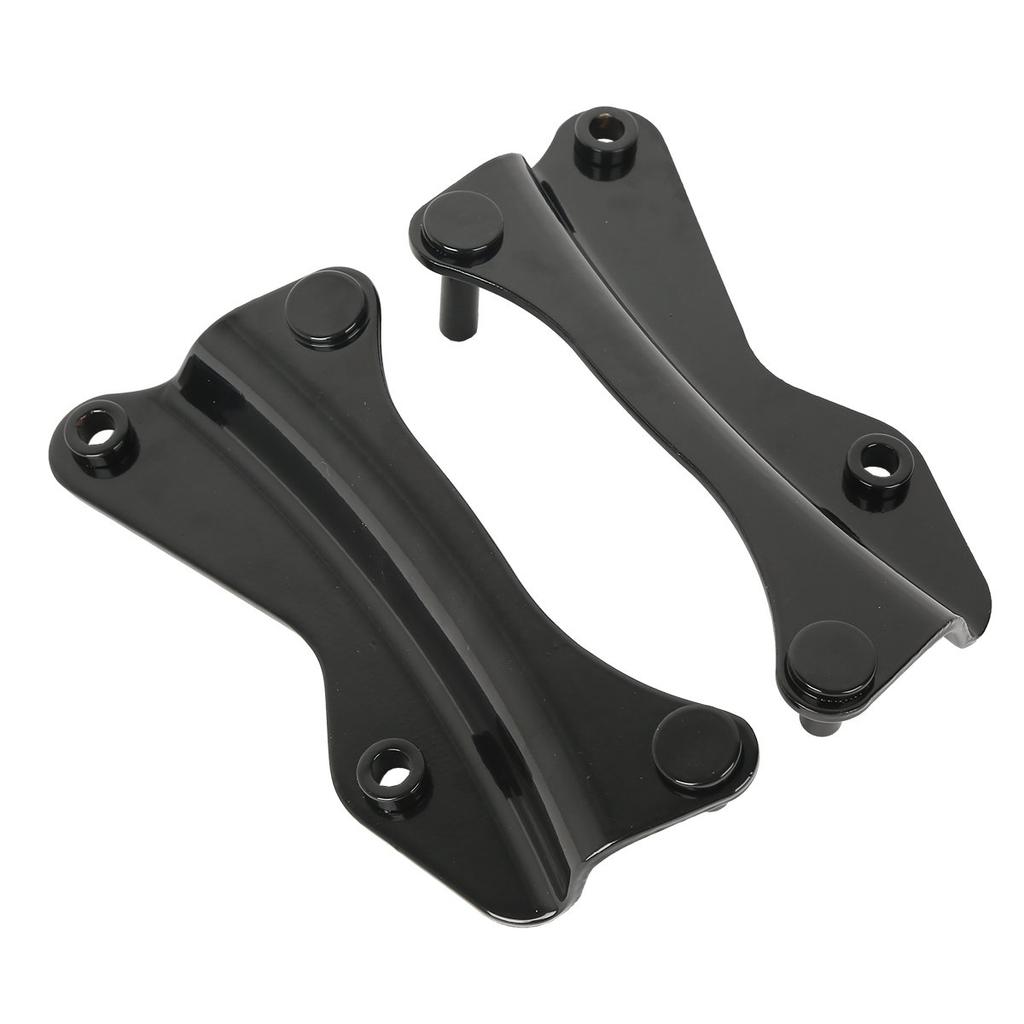 HUILI-JPHOME 4-Piece Docking Hardware Kit for Harley Touring, Street Glide, Road King, and Street Glide (2014-Onward) (Black)