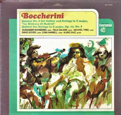 Disque Vinyle ALEXANDER SCHNEIDER, FELIX GALIMIR, - Boccherini SRV291SD VANGUARD EVERYM US Classique Occasion