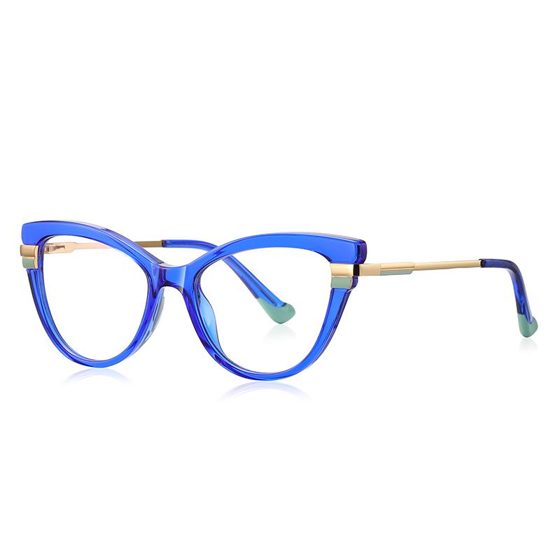 

Blue Light Blocking Cat Eye Shortsighted Prescription Glasses Womemen Spring Hinge Student Myopes Lunettes 0 -0.5 -0.75 To -6.0 0