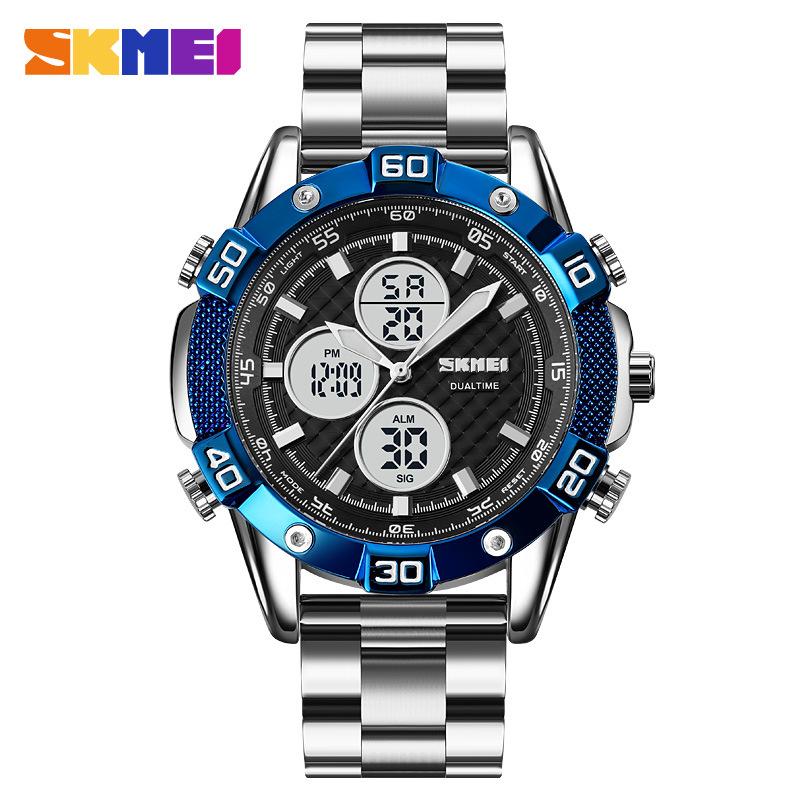 

Мужские часы Moment Beauty многофункциональные спортивные электронные часы с двойным дисплеем, модные, популярные мужские электронные часы