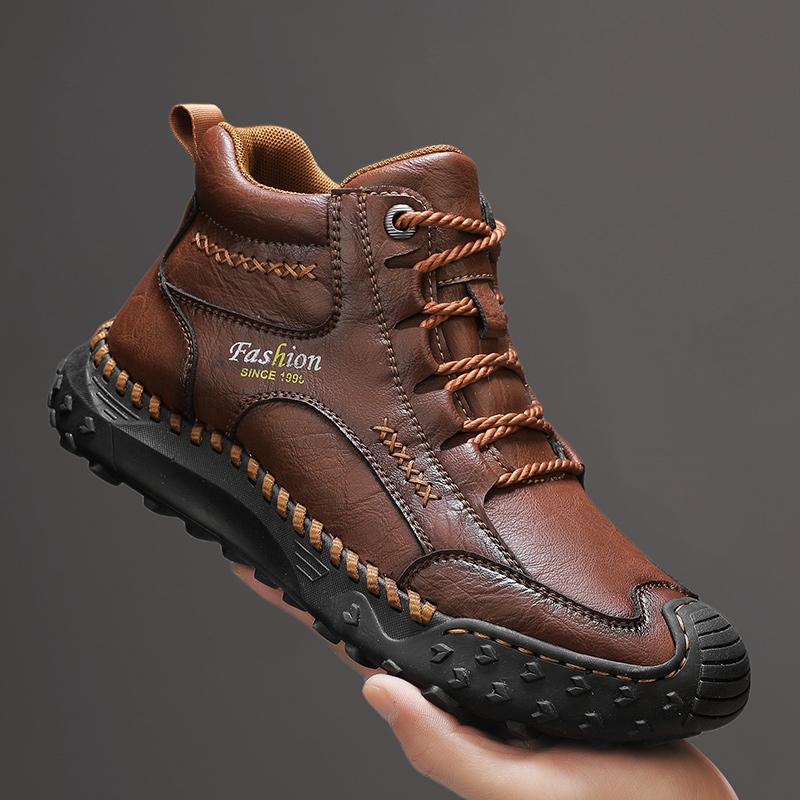 Autumn /Spring Mens Handmade Boots  Comfortable Ankle Boots for Men Casual Shoes Tooling Shoes  Mens Chelsea Ankle Boots