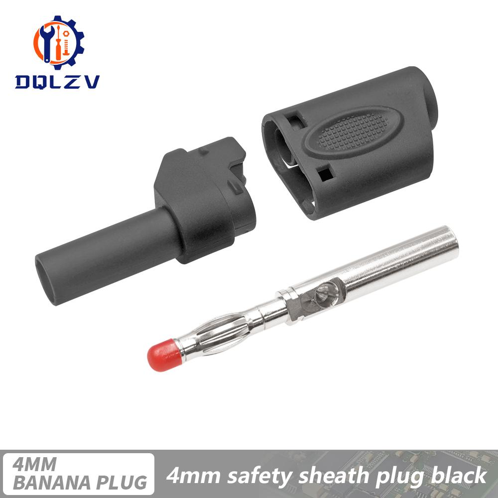 Stackable Safe 4mm Banana Plug Solder/Assembly High Quality Welding-free Connector for Multimeter