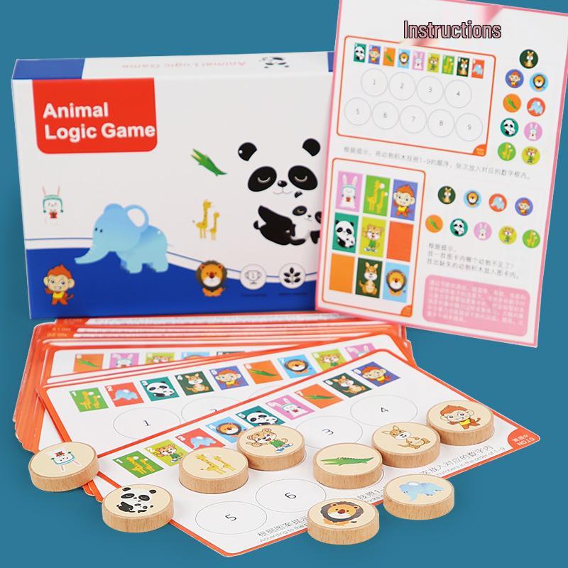 

Wooden Animal Matching Game for Kids: Interactive Early Education and Logical Thinking Toy