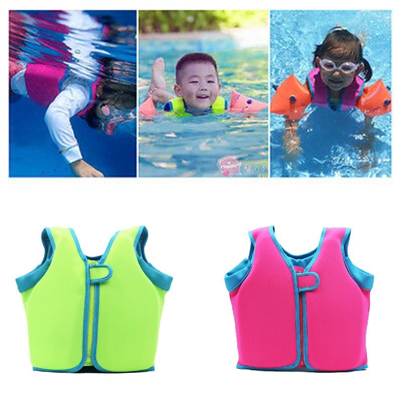 High Buoyancy Kids Swimming Vest With Waterproof Zipper And Adjustable Belt