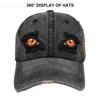 Black Eagle Eye Embroidered Baseball Cap Vintage Duck Tongue Hat Sun Hat