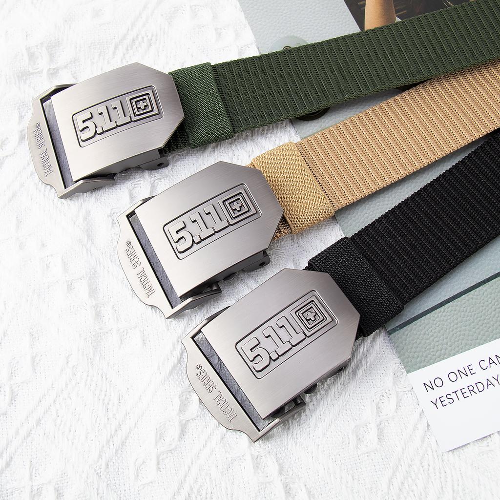Belt Men'S Nylon Braided Adjustable Belt Men'S