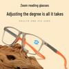 Korean Fashion TR90 Anti-Blue Light High-Definition Reading Glasses - Ultralight, for Men & Women, Middle-Aged & Elderly