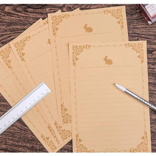 10 stk Konvolutter i kraftpapir Vintage brevblokk Omslag DIY Bryllupsfest Invitasjonskort Melding Notater Papirpose Kontorrekvisita