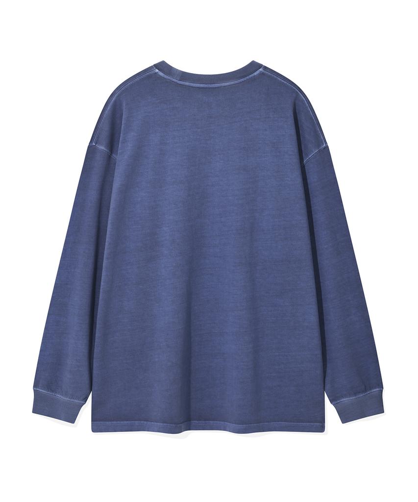WACKY WILLY Dyed Graphic Long Sleeve Blue