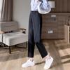 Spring Autumn Black Elegant Suit Haren Pants Women Fashion Elastic High Waist Casual Trousers Woman Korean Style Solid Office Lady Slim Pants