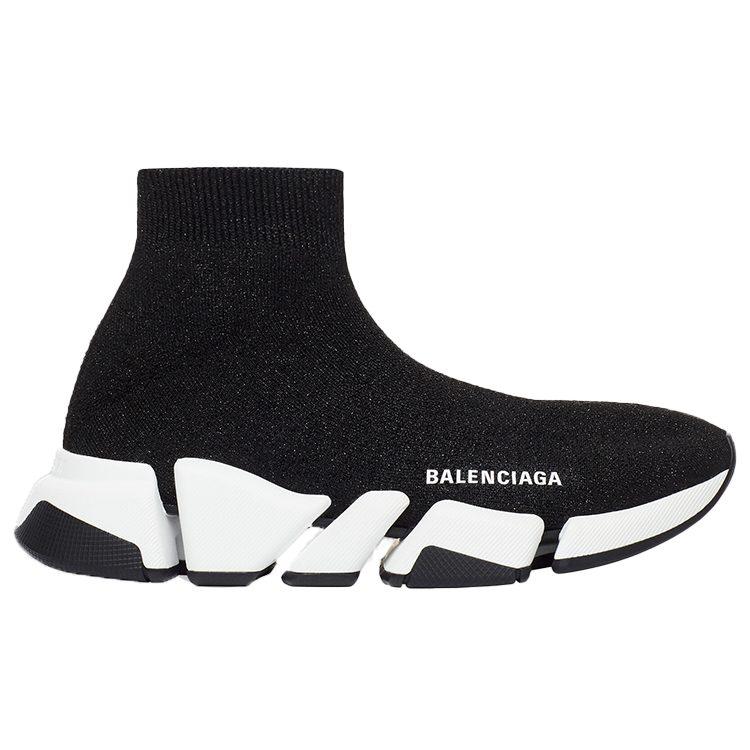 Balenciaga Speed 2.0 Black White Shiny Women's 636833W2DC11091