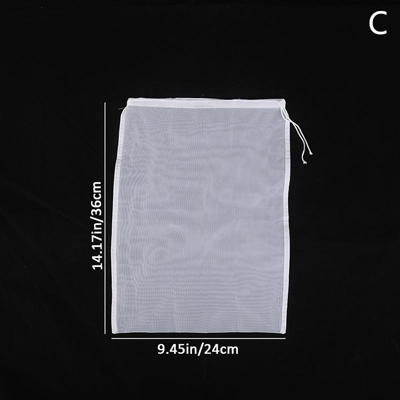 

5 шт. многоразовых мешков для орехового молока, ситечки, неотбеленный нейлоновый мешок из марли, пищевой сыр, йогурт, фильтр, кухонный фильтр с мелкой сеткой 24X36cm