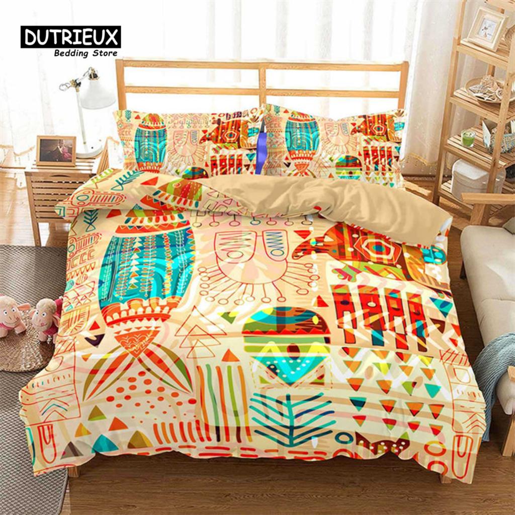 Bohemian Mandala Duvet Cover For Kids Adults Queen Size Floral Geometric Pattern 3D Print Bedding Set Pillowcases Bedroom Decor