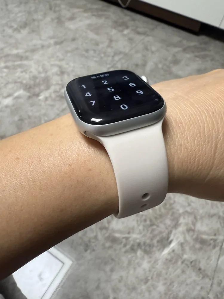 For Watch Bands 46mm 42mm 45mm 44mm 40mm Silicone Sport Bracelet Iwatch Series 11 10 - 8 7 6 5 4 SE 9 Ultra 3/2 49mm Strap