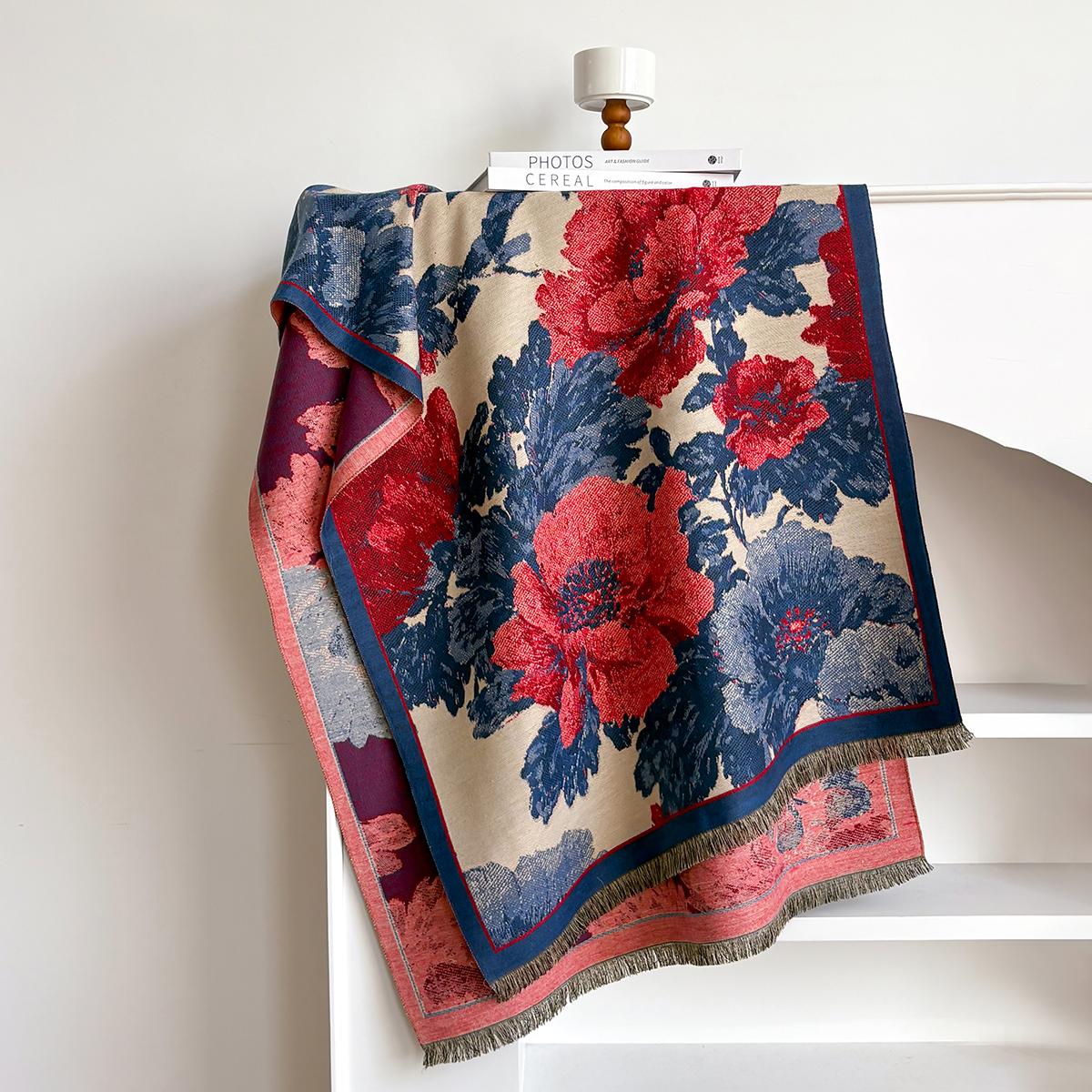 Женские шарфы из искусственного кашемира Дизайн Толстое одеяло Пашмина Теплый шарф-накидка Платок Женский Клетчатый Bufanda Зимняя Бафф