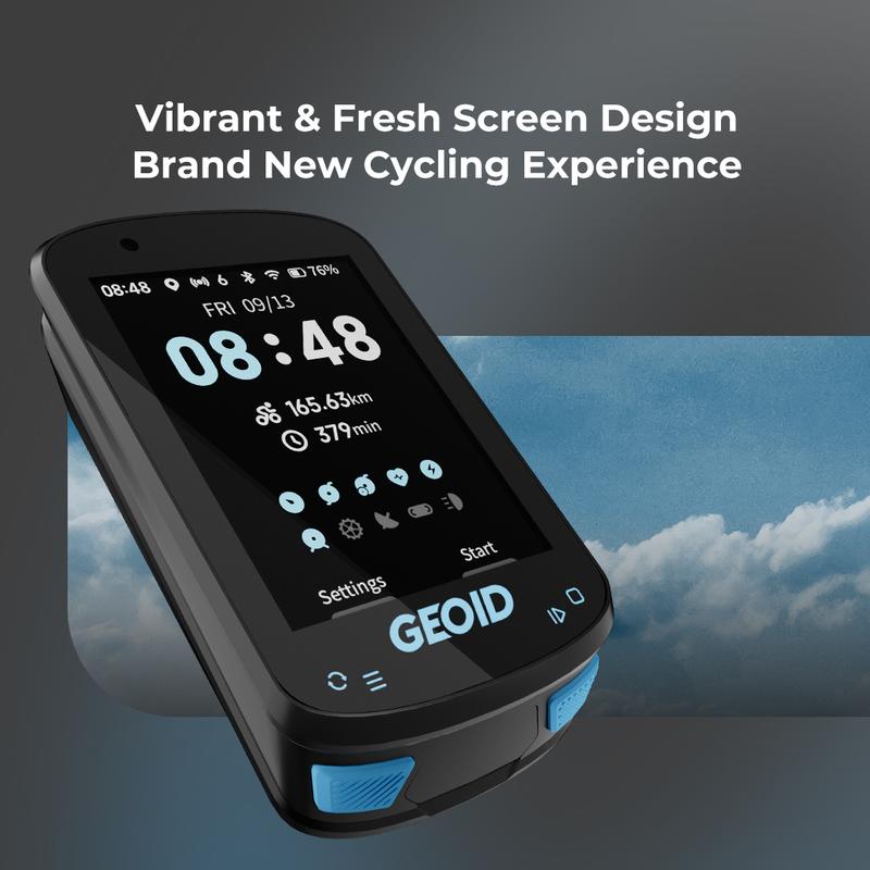 GEOID CC600 Navigazione Percorso GPS per Bicicletta Computer 11 Lingue Ciclocomputer Wireless WIFI Automatico ANT+ Odometro