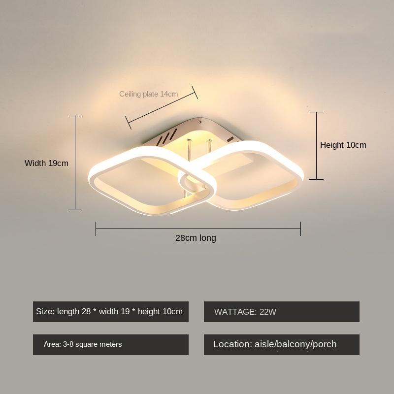 Modern minimalist corridor lights, LED corridor lights, creative entry, entrance hall, dressing room, exposed ceiling lights
