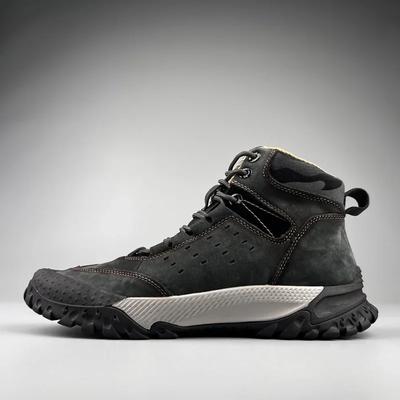 Herrenschuhe Neu Echtes Leder High Tops Casual Sport Wanderschuhe Outdoor Sneakers Heiß Rutschfest Rindsleder Kletterstiefel