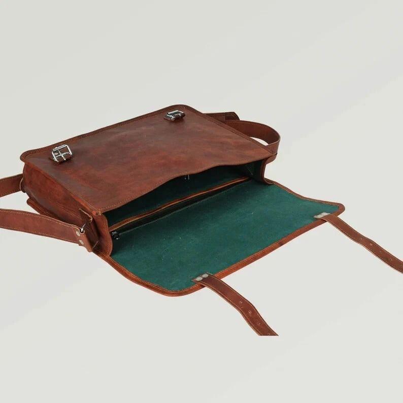 Leather Laptop Messenger Briefcase Satchel Bag - Computer Bag Leather Shoulder