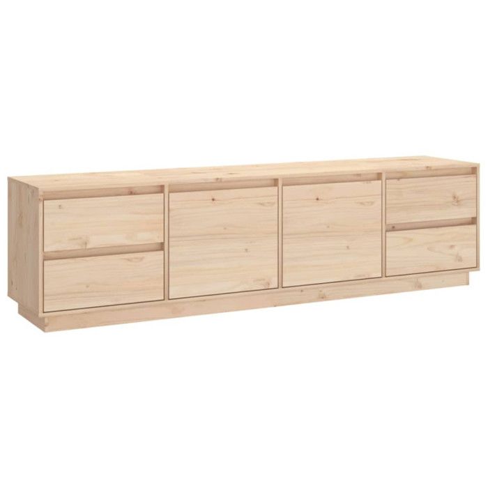 814319 vidaXL TV Cabinet 176x37x47.5 Cm Solid Pine Wood