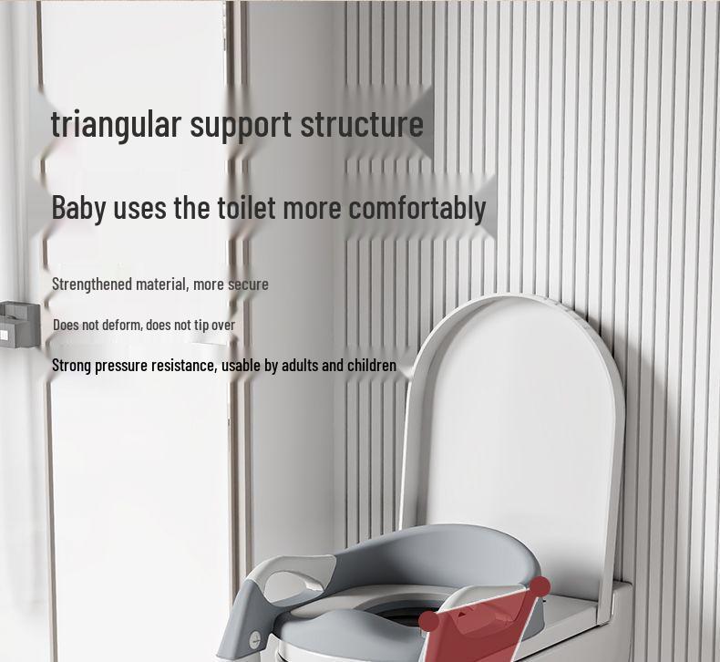 Folding Children's Toilet Seat with Step Ladder - for Boys & Girls Ages 1-7