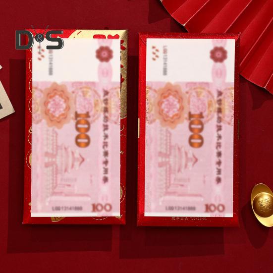 6Pcs Red Envelopes Chinese Spring Festival Red Pocket Envelope 2025 Year of The Snake Lucky Money Envelopes for Lunar New Year